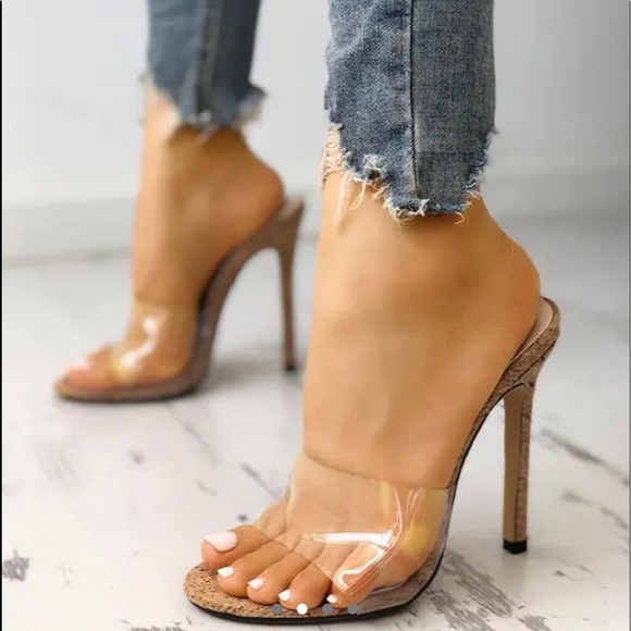 Tacones altos , 6.5 , Beige - Picture 1 of 3